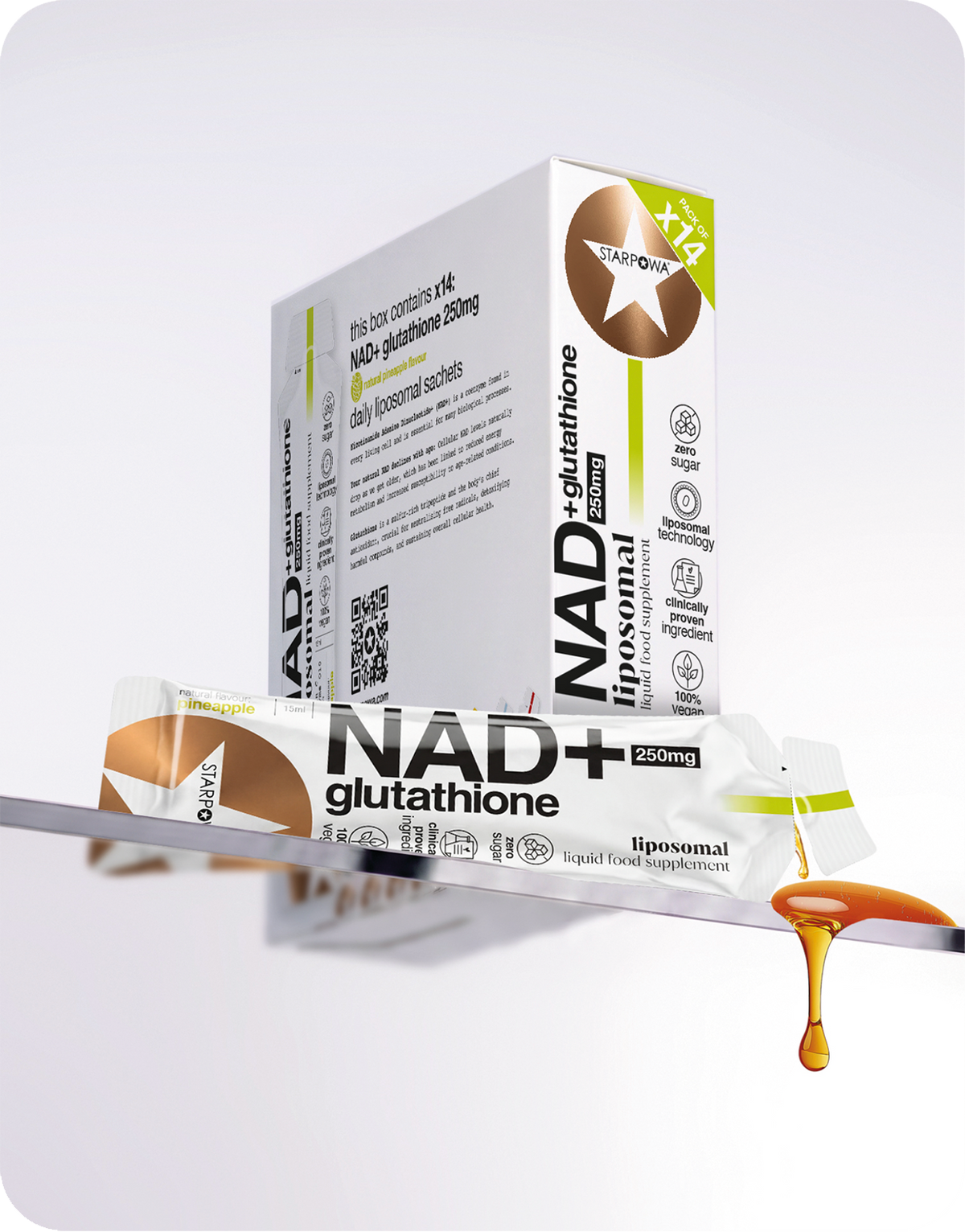 Nad+ Glutathione 250mg Liquid Liposomal