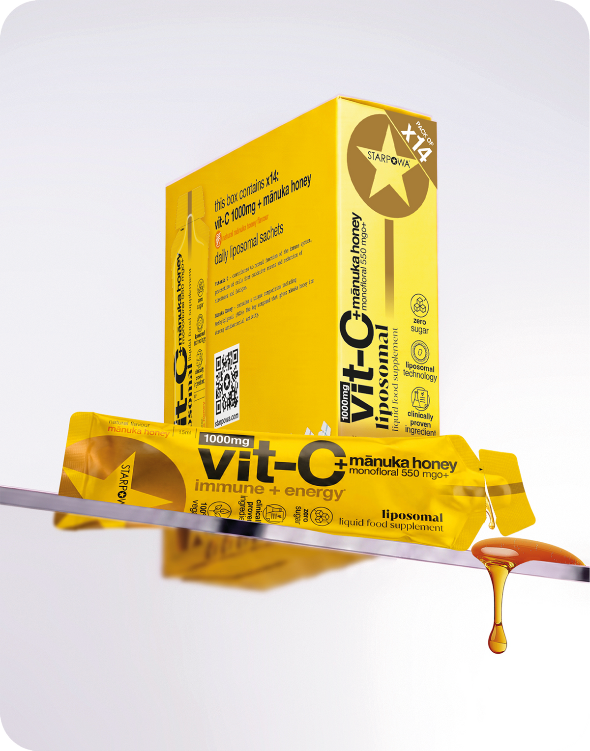 Vit-C 1000mg + Manuka Honey Liquid Liposomal